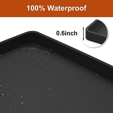 Under Sink Silicone Mat with Raised Edge 23.6" x 19.7" Waterproof