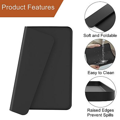 Under Sink Silicone Mat with Raised Edge 23.6" x 19.7" Waterproof