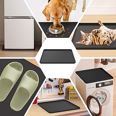 Under Sink Silicone Mat with Raised Edge 23.6" x 19.7" Waterproof
