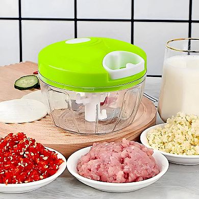 Hand Pull String Manual Food Processor Vegetable Chopper
