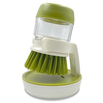 Soap Dispenser Palm Dish Brush with Storage Holder
