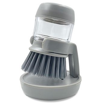 Soap Dispenser Palm Dish Brush with Storage Holder