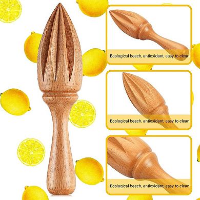 Wooden Hand Citrus Juicer Lemon Squeezer Reamer