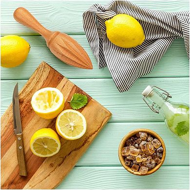 Wooden Hand Citrus Juicer Lemon Squeezer Reamer
