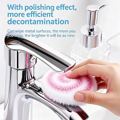 Magic Cleaning Ball Sponge, Wash Basin Bath Refreshing Pom - 3 Pack