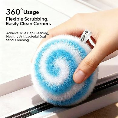 Magic Cleaning Ball Sponge, Wash Basin Bath Refreshing Pom - 3 Pack