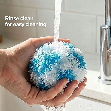 Magic Cleaning Ball Sponge, Wash Basin Bath Refreshing Pom - 3 Pack