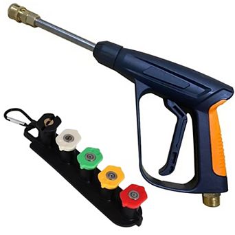 Powerful Jet High Pressure Garden Water Hose Spray Nozzle with 5 Precision Tips