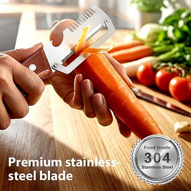 Vegetable Peeler with Bottle Opener, 3 in 1 Multi-Functional Vegetable Peeler for Kitchen