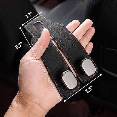 4 Pack Car Seat Back Storage Hook, Car Purse Hook, Car Seat Hooks for Headrest, Car Hooks for Bags