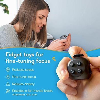 6-Sided Stress Relief Infinity Fidget Cube Toys for Adults & Kids