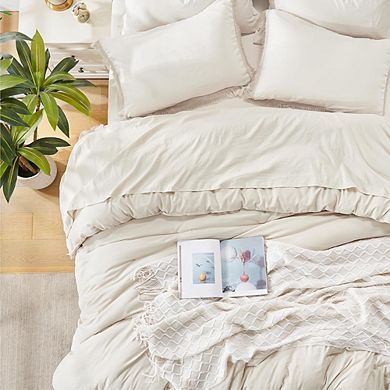 King Comforter Set Boho Tassel Fluffy Soft Bedding All-Season 7-Piece