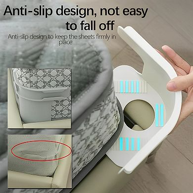 Lock Bed Sheet Holders for All Sheet Sizes - 4 Pack, Secure Bed Sheets Firmly in Place