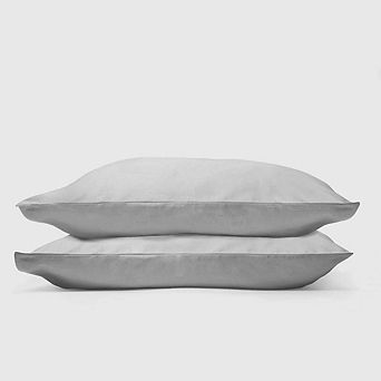 DOZ 100% Organic Percale Cotton Pillowcase Set, Hotel Crisp Cool, Breathable