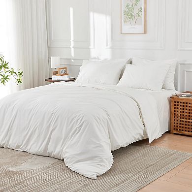 DOZ 100% Long Staple Cotton Pillowcase Set, Classic Percale, Hotel Cool Crisp, Breathable, Durable