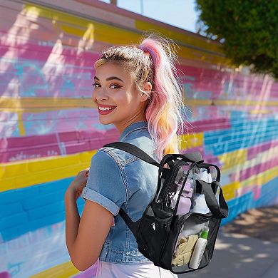 Dalix Small Clear Backpack Bag in