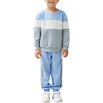 Arshiner Boys Crewneck Sweatshirt And Sweatpants Set Fall Outfit For Kids
