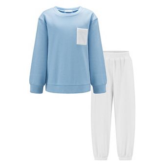 Arshiner Boys Fleece Sweatshirt Pants Outfit Set Fall Winter Clothes Set