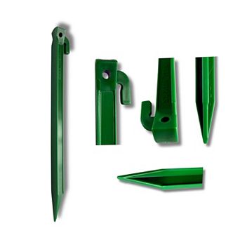 Tent Canopy Garden Yard Stake, 11.5 in Durable ABS Garden Edging Fence Tent Pegs Green