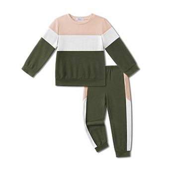 Arshiner Boys Crewneck Sweatshirt And Sweatpants Set Fall Outfit For Kids