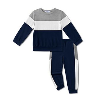 Arshiner Boys Crewneck Sweatshirt And Sweatpants Set Fall Outfit For Kids