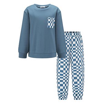 Arshiner Boys Fleece Sweatshirt Pants Outfit Set Fall Winter Clothes Set