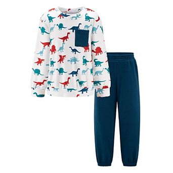 Arshiner Boys Fleece Sweatshirt Pants Outfit Set Fall Winter Clothes Set