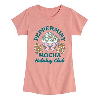 Girls 7-16 Peppermint Mocha Holiday Club Graphic Tee
