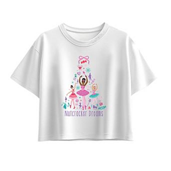Girls 7-16 Barbie "Nutcracker Dreams" Ballet Christmas Boxy Tee