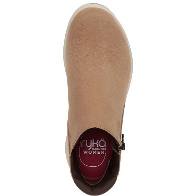 Ryka Layla Women's Microfiber Zip Ankle Boots