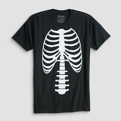 Men's Halloween Skeleton Graphic Tee