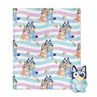 Bluey Dance Fun Throw Blanket & Plush Toy Set