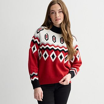Women's Farmers Market Turtleneck Fair Isle Sweater