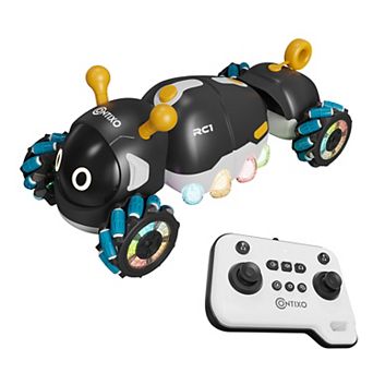 Contixo RC1 Mech Stunt RC Caterpillar Car, 360° Spins, LED Lights, Mist Spray, All-Terrain