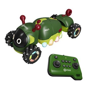 Contixo RC1 Mech Stunt RC Caterpillar Car, 360° Spins, LED Lights, Mist Spray, All-Terrain