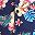Blue Hawaiian Print