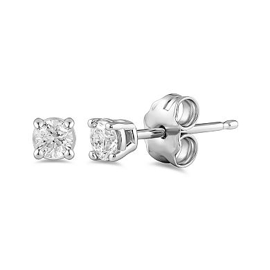 Made For You Sterling Silver 1/10 Carat T.W. Lab-Grown Diamond Stud Earrings