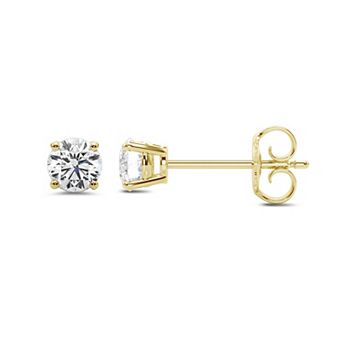 Made For You Sterling Silver 1/10 Carat T.W. Lab-Grown Diamond Stud Earrings