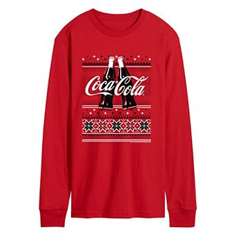Men's Coca-Cola Holiday Cheers Long Sleeve Graphic T-Shirt