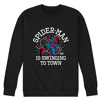 Men's Disney's Spider-Man Graphic Crew Fleece Sweatshirt