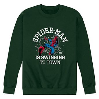 Men's Disney's Spider-Man Graphic Crew Fleece Sweatshirt