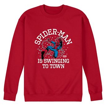 Men's Disney's Spider-Man Graphic Crew Fleece Sweatshirt