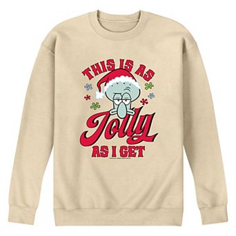 Men's SpongeBob SquarePants Squidward Graphic Fleece Sweatshirt