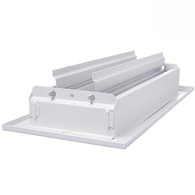 Sierra Grates Precision Flow Sidewall/Ceiling Register - 2 Way Louvered Design, Glacier White 6" W