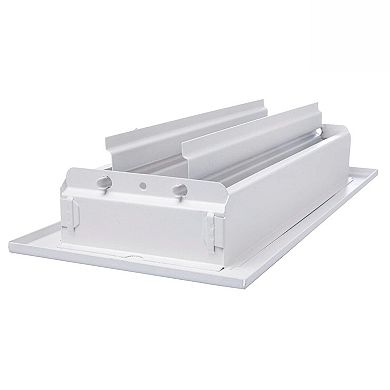 Sierra Grates Precision Flow Sidewall/Ceiling Register - 2 Way Louvered Design, Glacier White 4" W