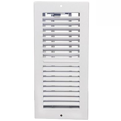 Sierra Grates Precision Flow Sidewall/Ceiling Register - 2 Way Louvered Design, Glacier White 4" W