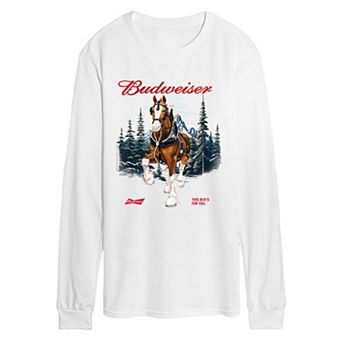 Men's Budweiser Clydesdale Long Sleeve Graphic T-Shirt