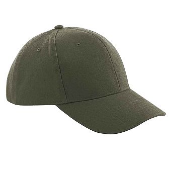 Beechfield Unisex Pro-Style Heavy Brushed Cotton Baseball Cap / Headwear