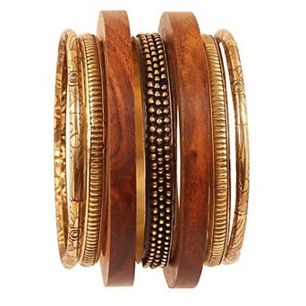 Handmade Wooden Bangle Set