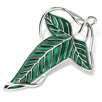 Green Tree Leaf Brooch